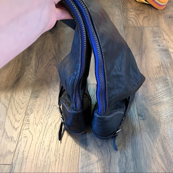 Breckelles Black Riding Boots Tall Women’s Size 7 - Picture 3 of 5